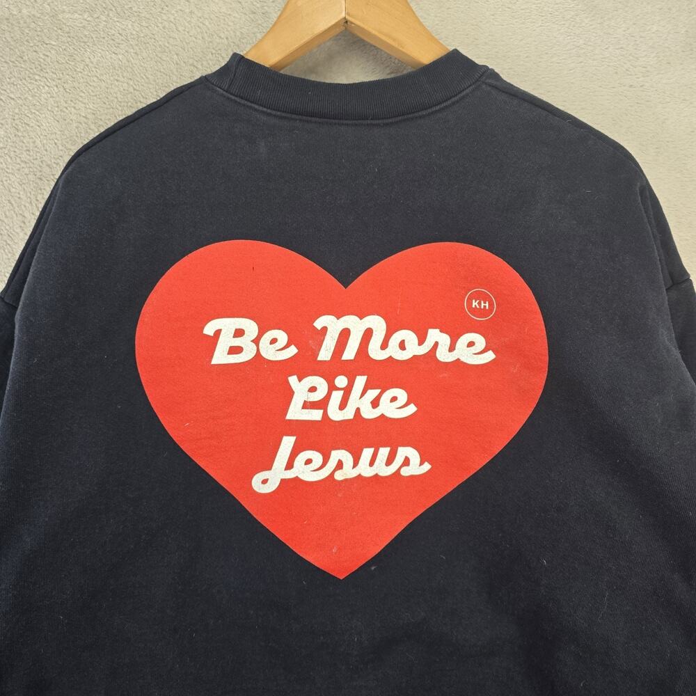 Be More Like Jesus Los Angeles Apparel Heavy 14oz Sweatshirt Mens XL Black - Picture 9 of 13